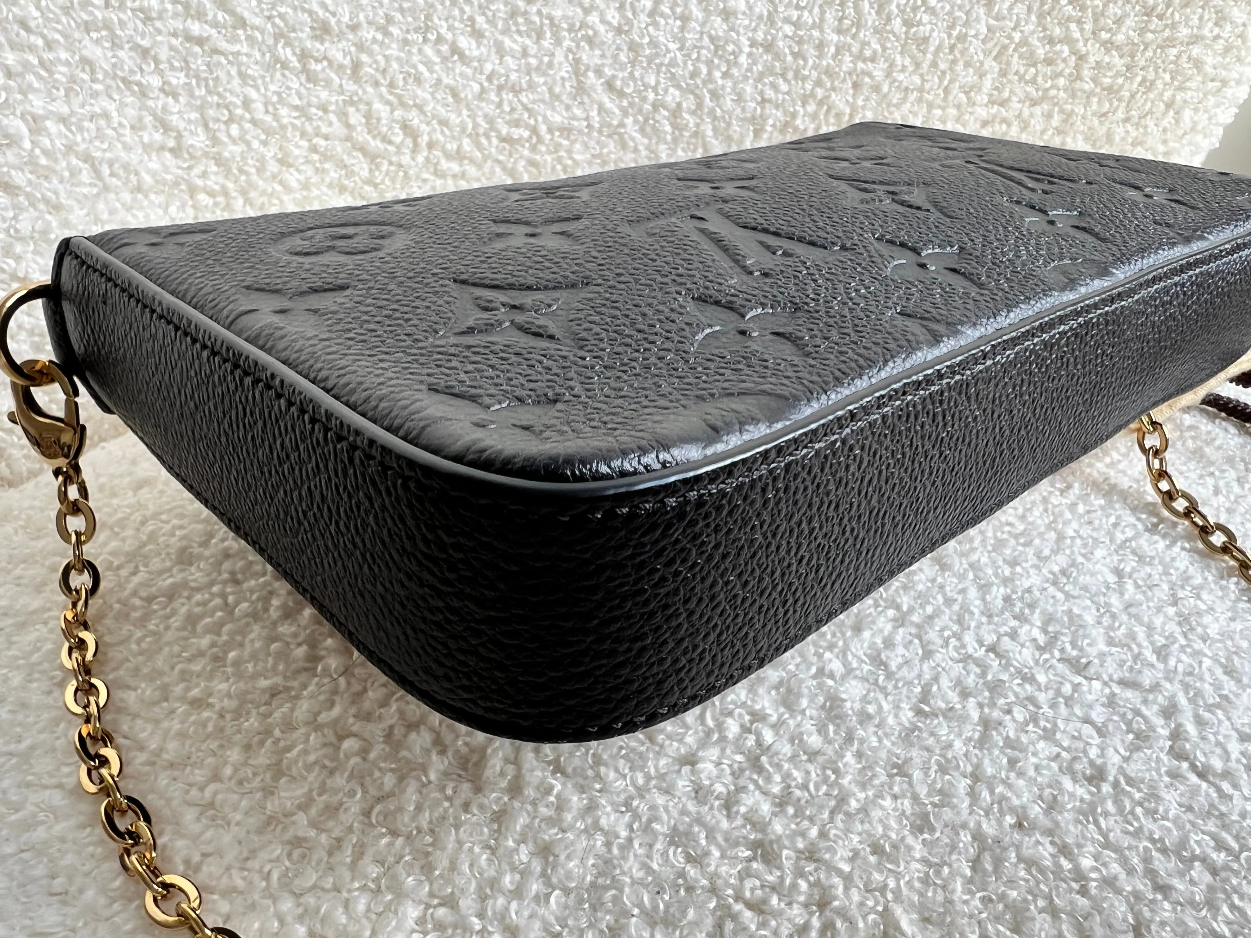 Louis Vuitton Felicie Pochette Black Empreinte (No inserts) (RRP £1160)