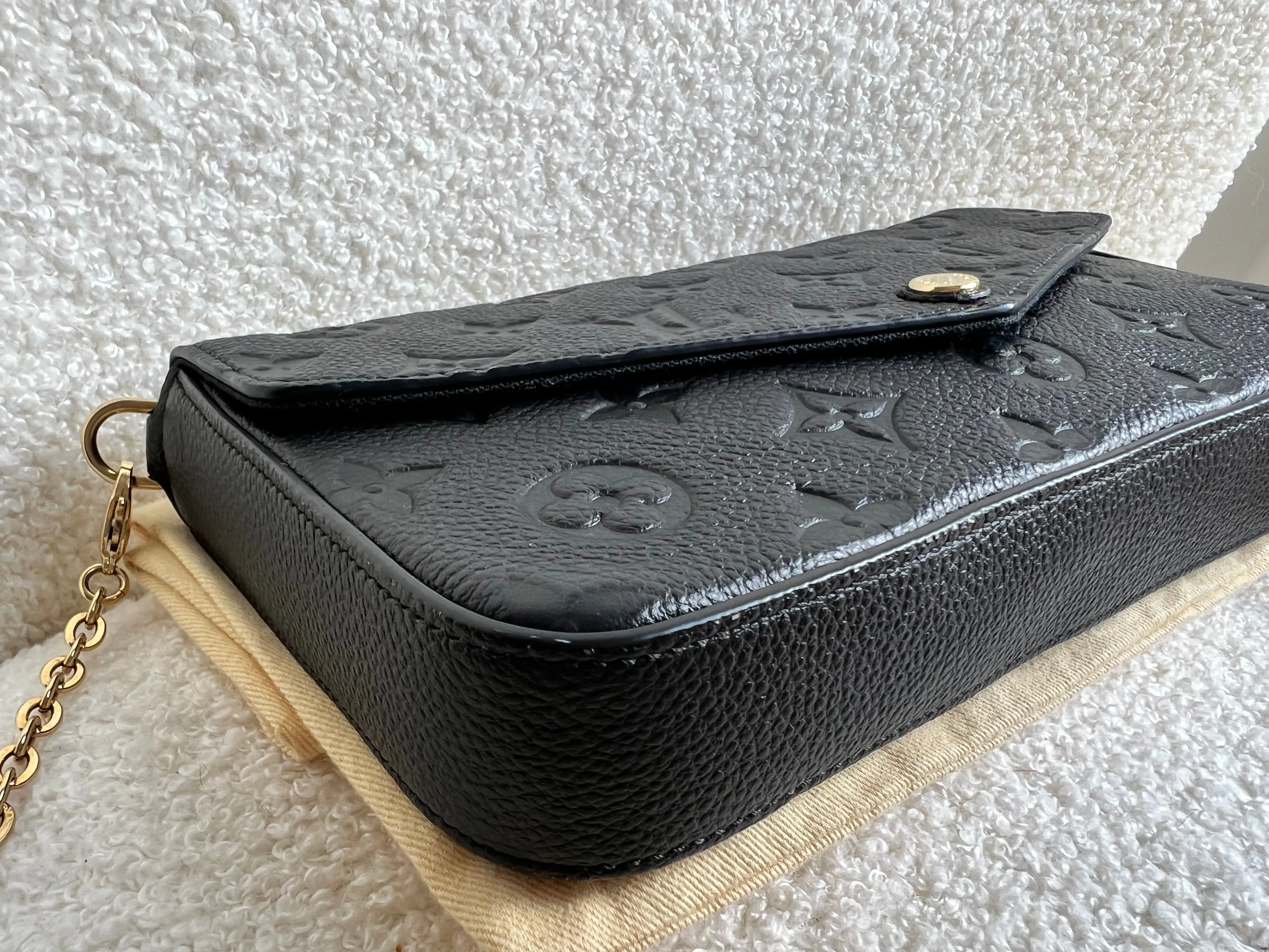 Louis Vuitton Felicie Pochette Black Empreinte (No inserts) (RRP £1160)