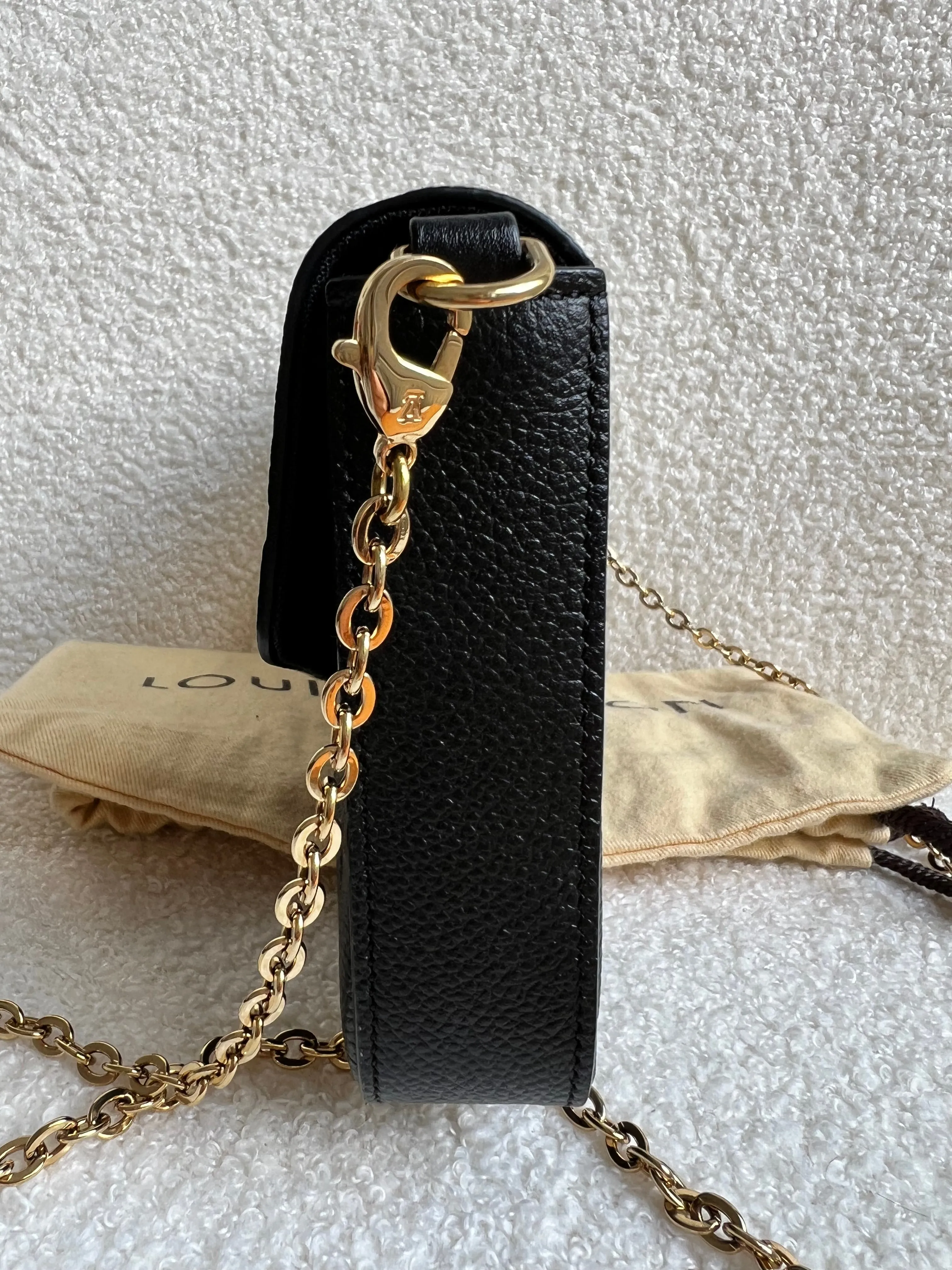 Louis Vuitton Felicie Pochette Black Empreinte (No inserts) (RRP £1160)