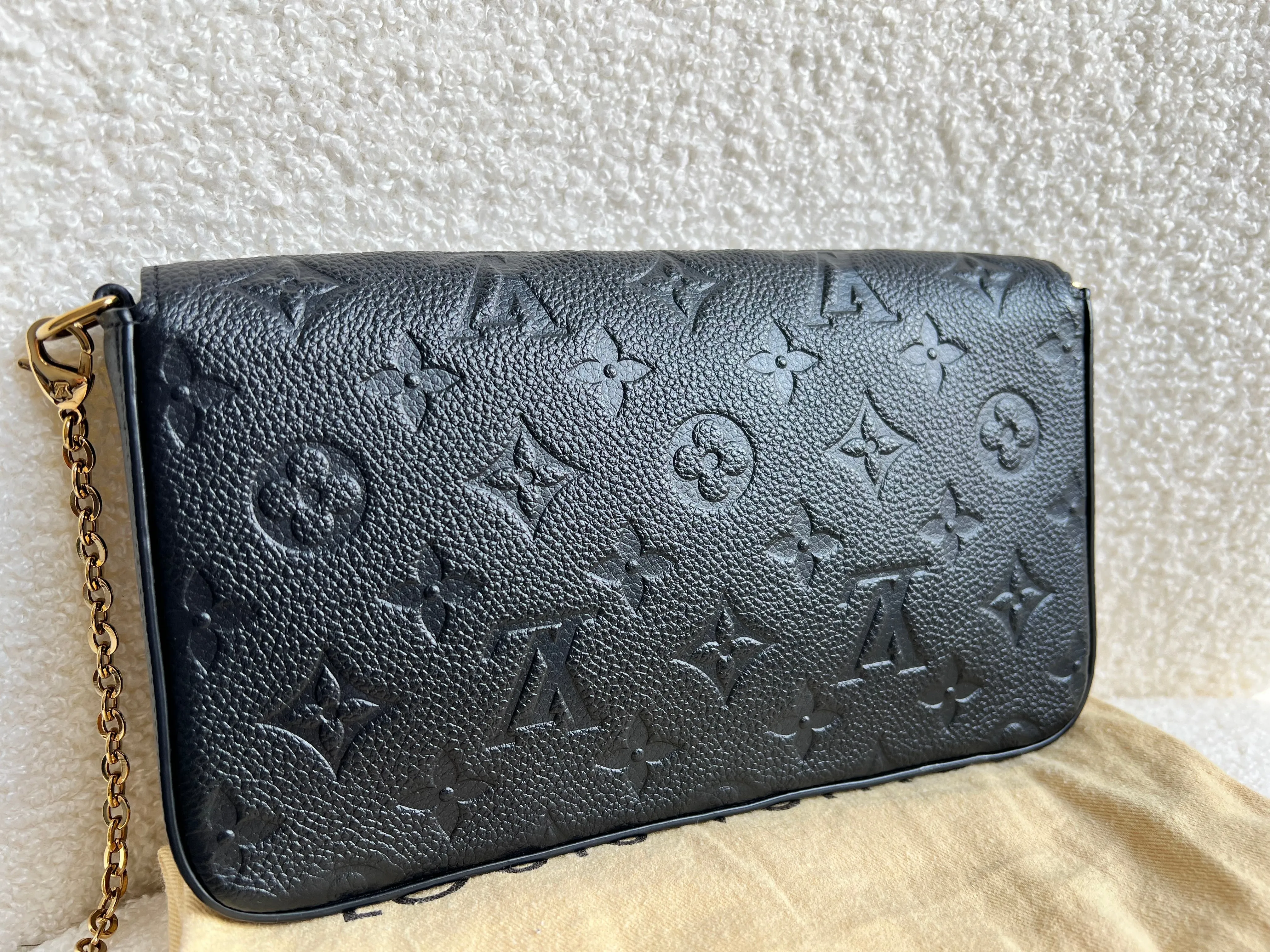Louis Vuitton Felicie Pochette Black Empreinte (No inserts) (RRP £1160)
