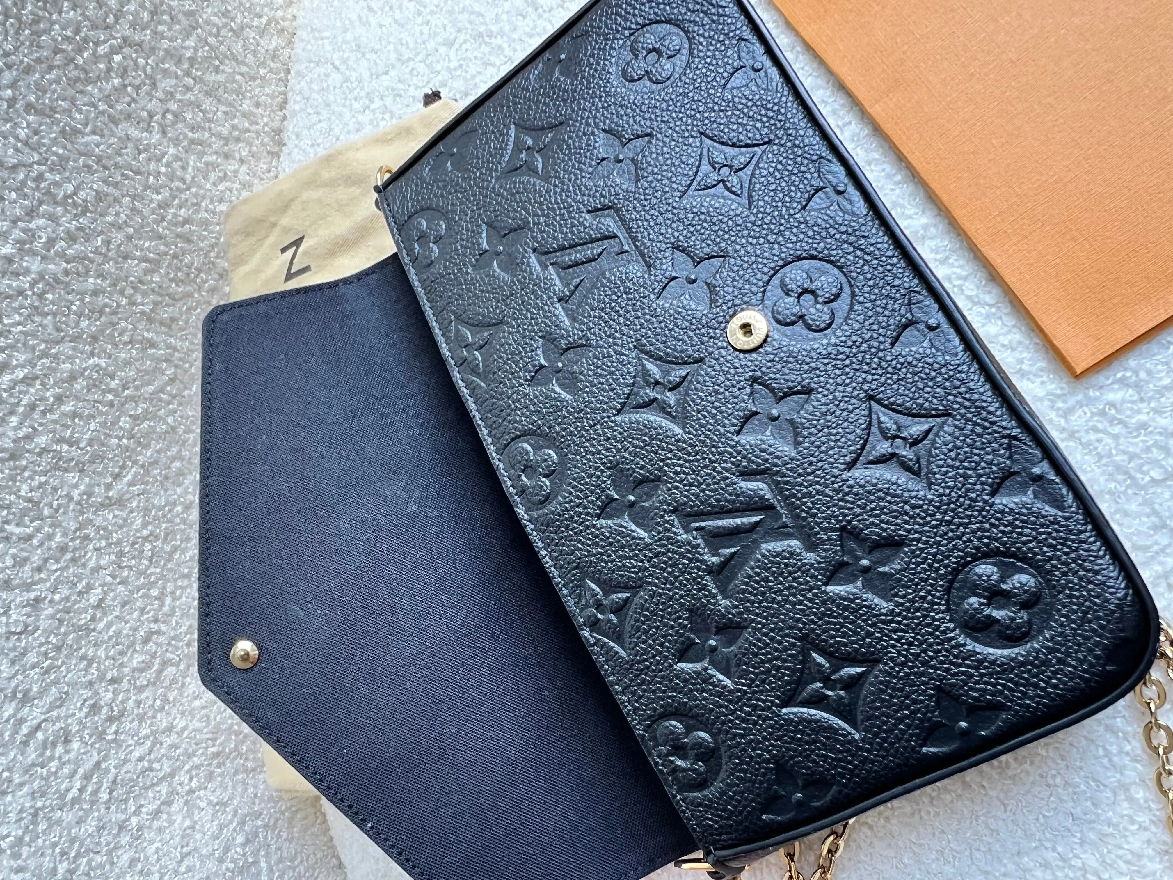 Louis Vuitton Felicie Pochette Black Empreinte (No inserts) (RRP £1160)