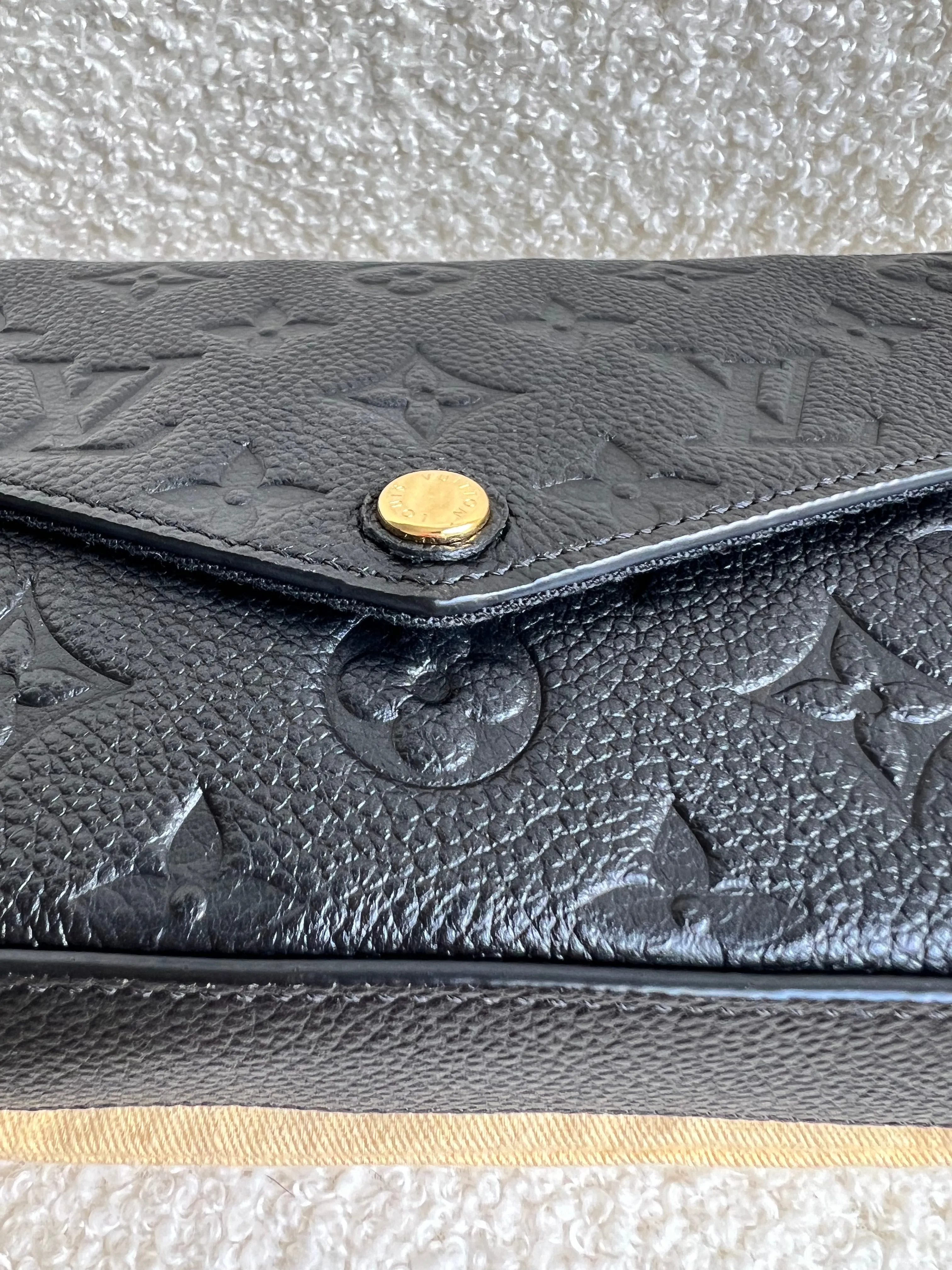 Louis Vuitton Felicie Pochette Black Empreinte (No inserts) (RRP £1160)