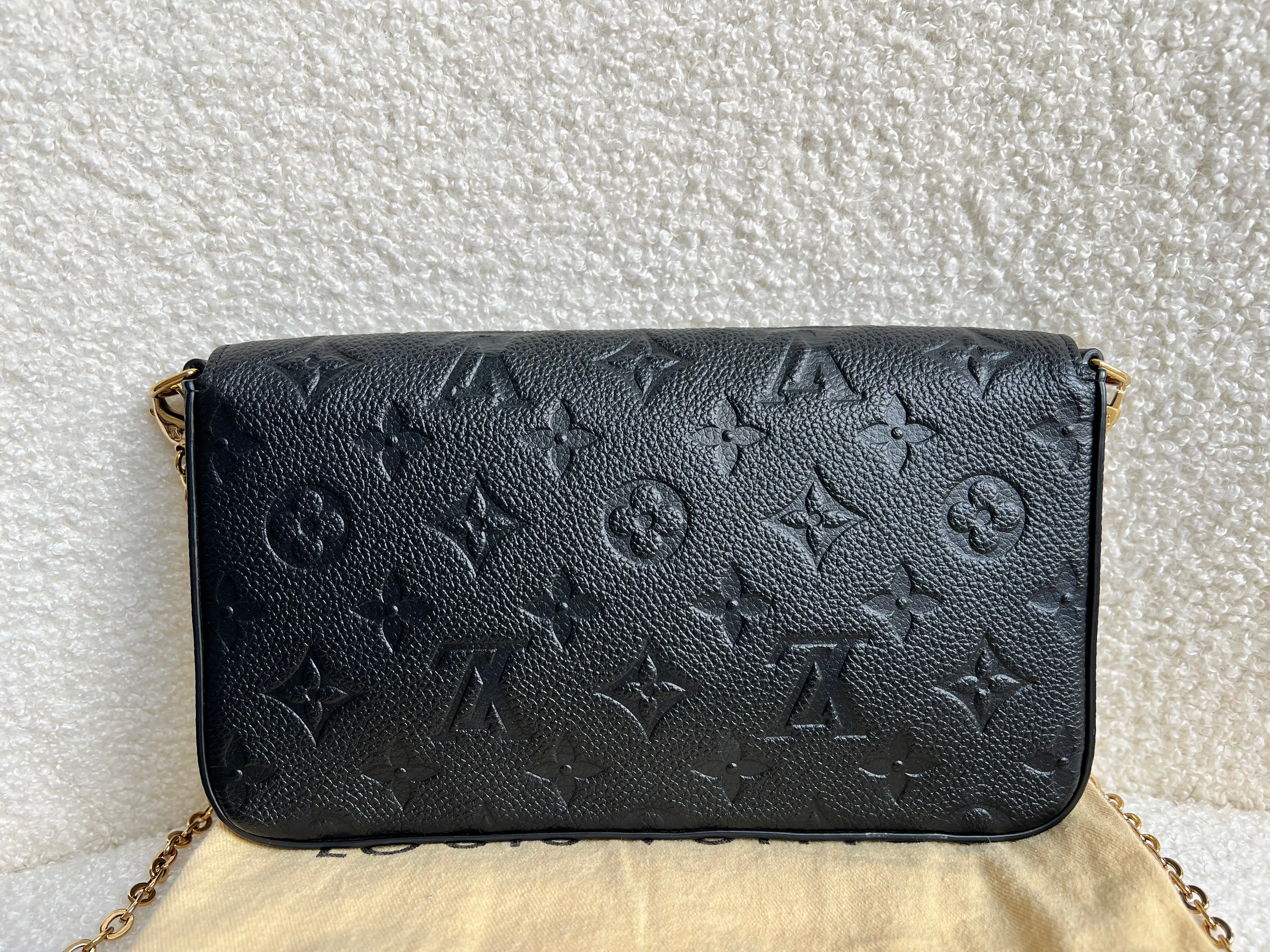 Louis Vuitton Felicie Pochette Black Empreinte (No inserts) (RRP £1160)
