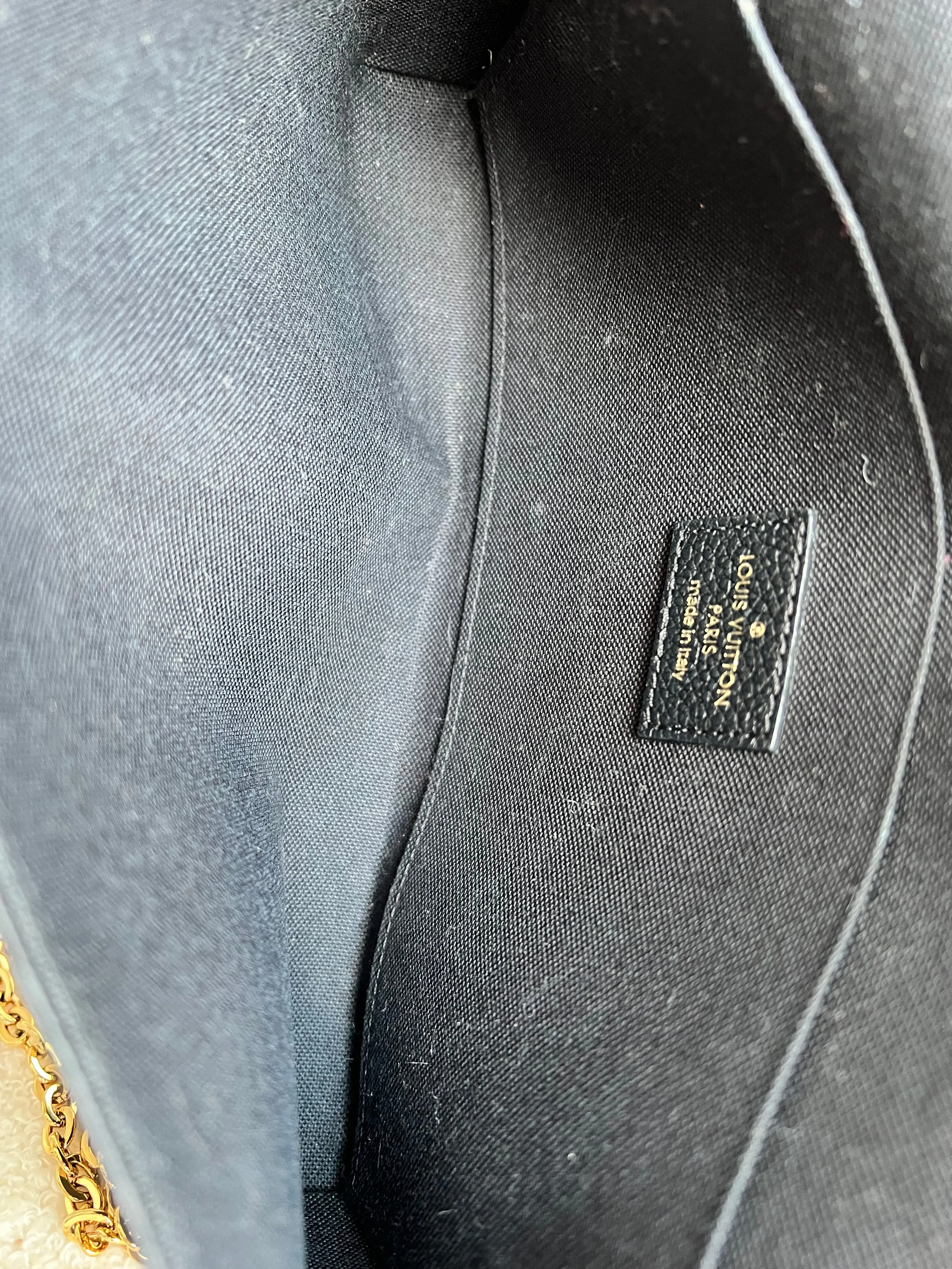 Louis Vuitton Felicie Pochette Black Empreinte (No inserts) (RRP £1160)