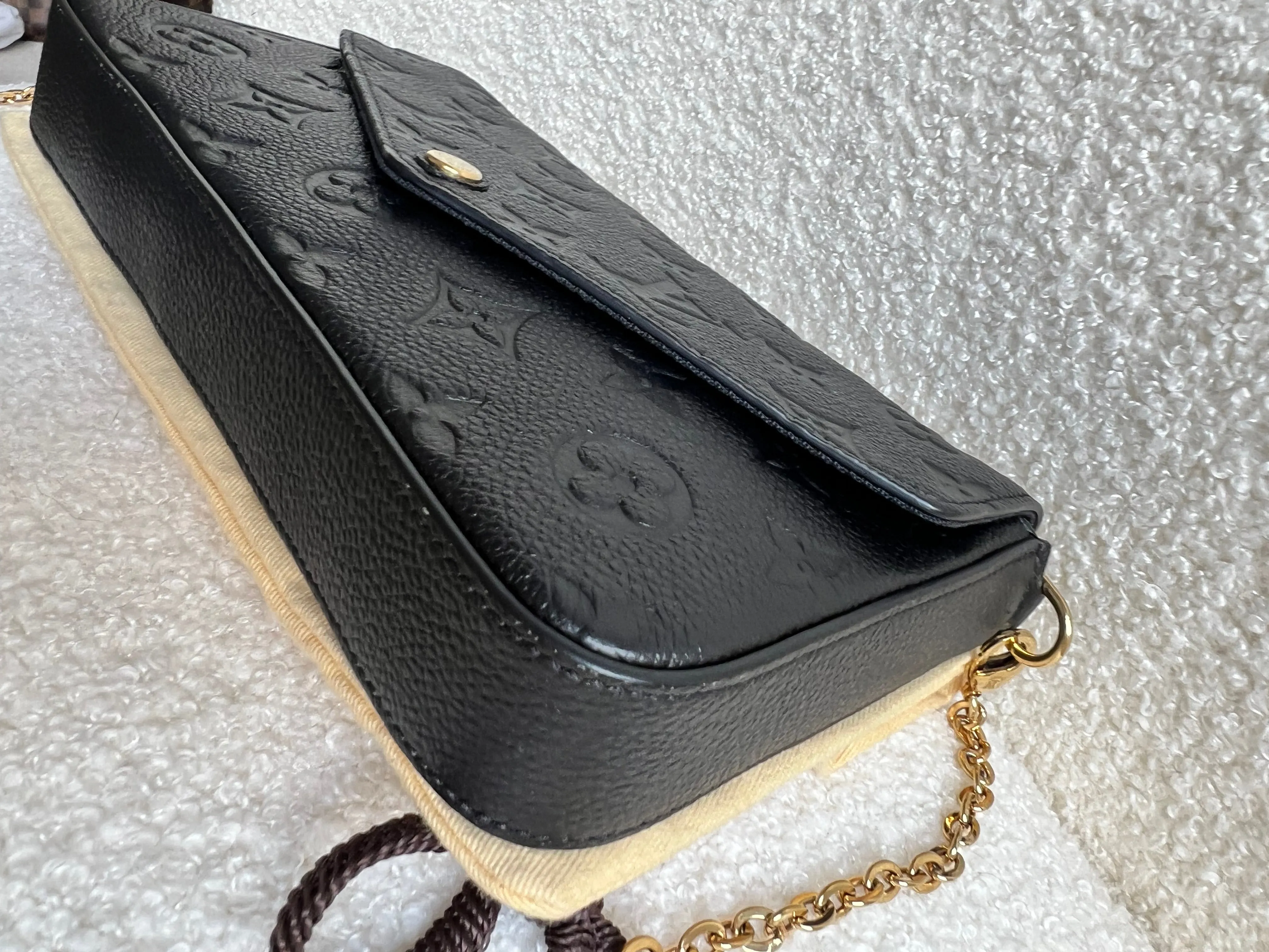 Louis Vuitton Felicie Pochette Black Empreinte (No inserts) (RRP £1160)