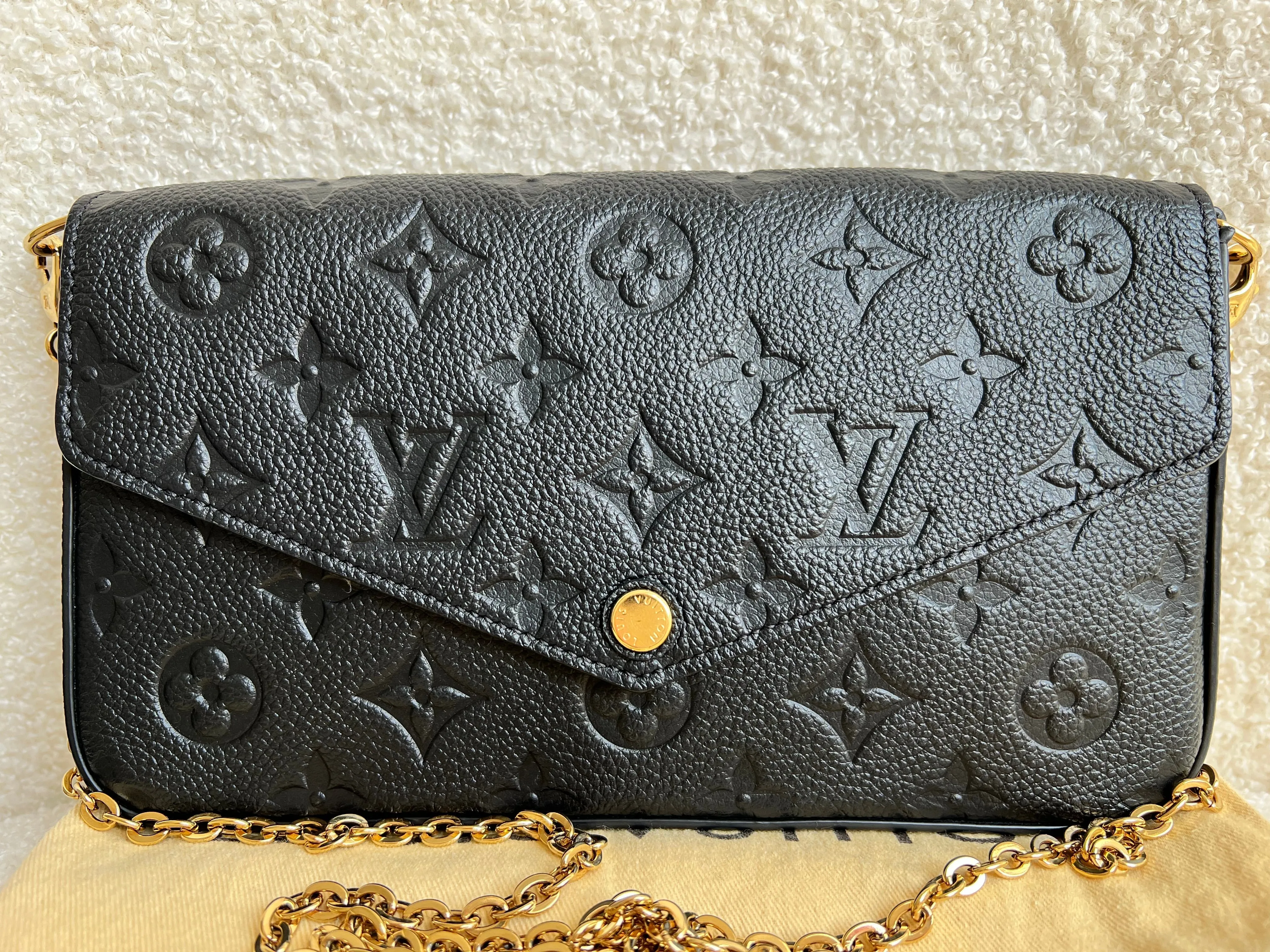 Louis Vuitton Felicie Pochette Black Empreinte (No inserts) (RRP £1160)