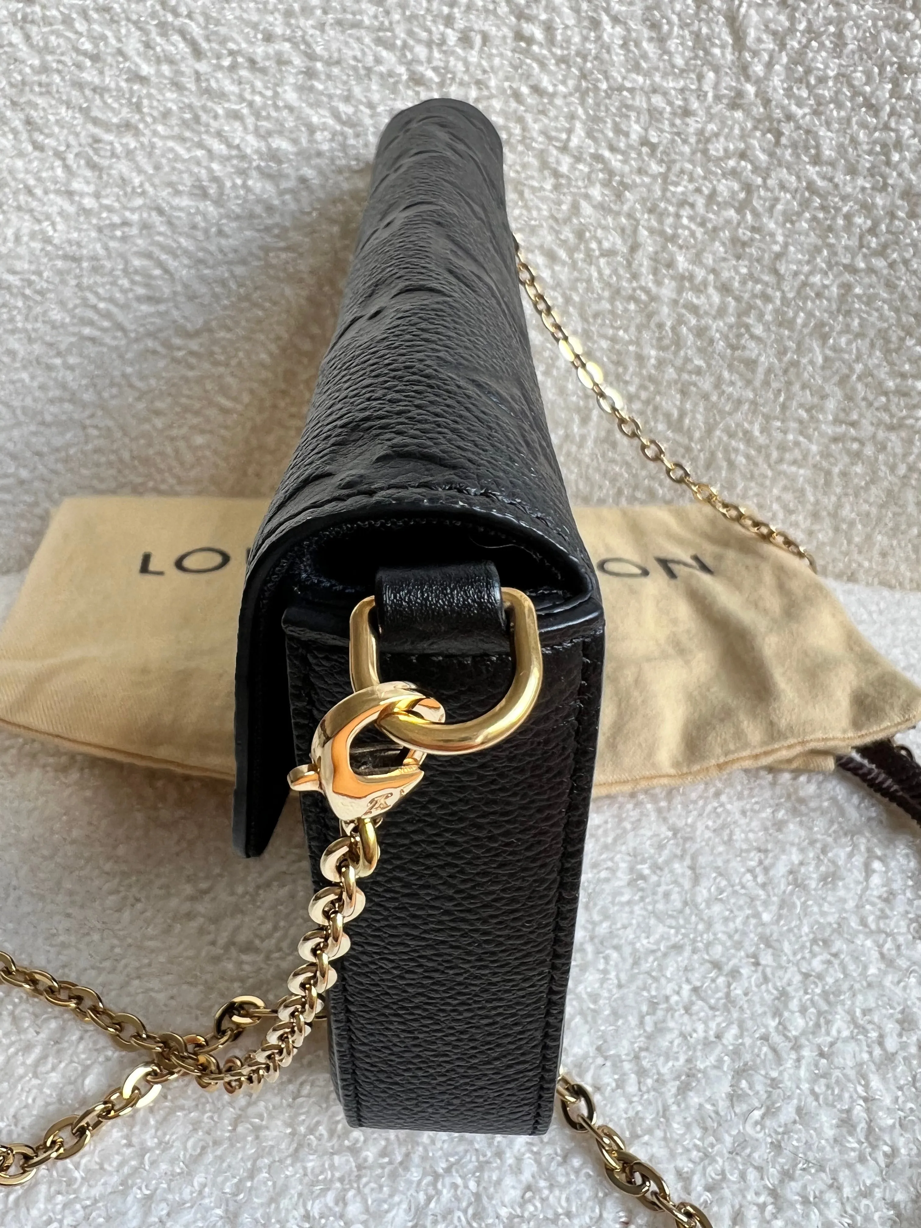 Louis Vuitton Felicie Pochette Black Empreinte (No inserts) (RRP £1160)