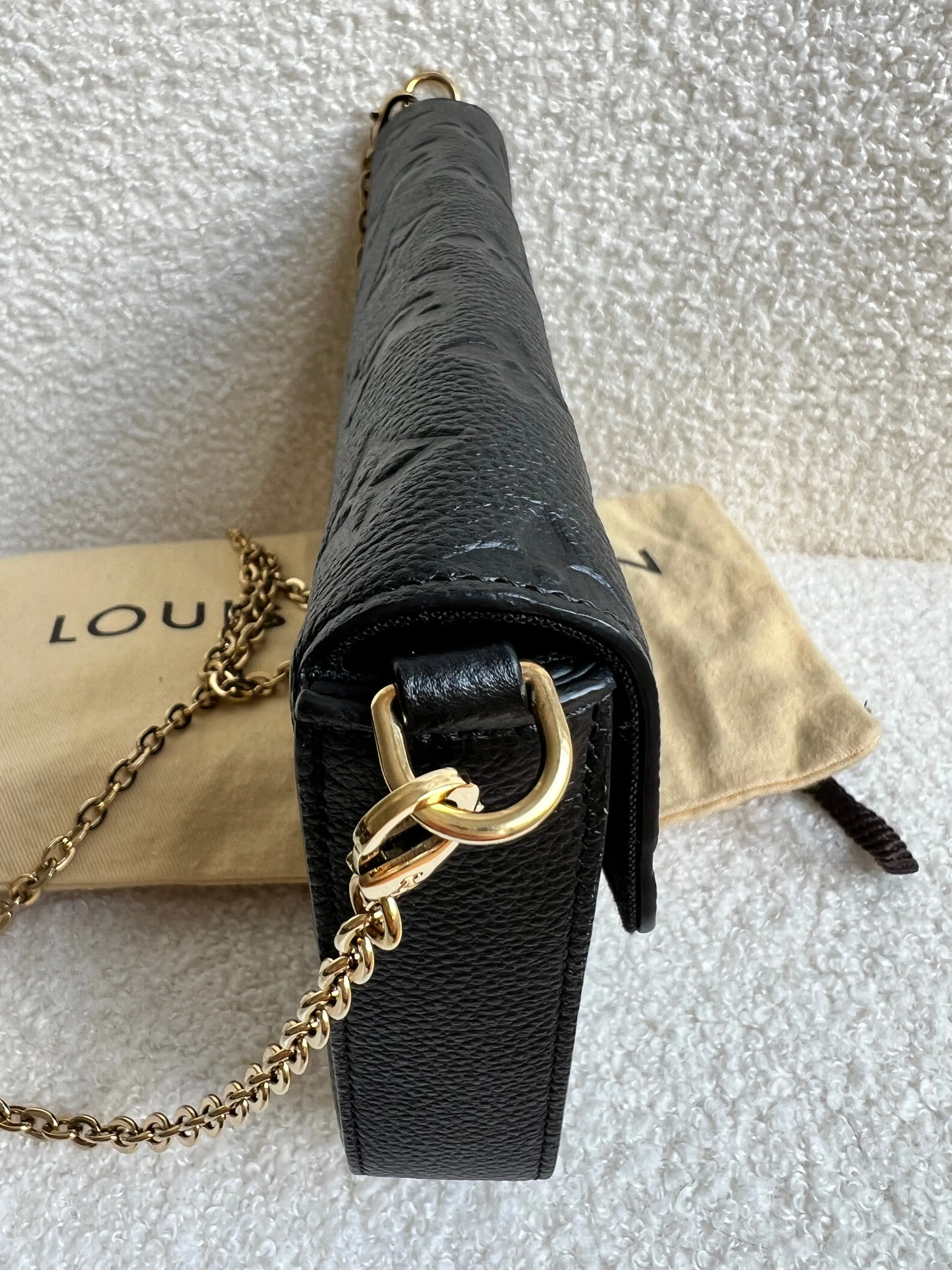 Louis Vuitton Felicie Pochette Black Empreinte (No inserts) (RRP £1160)