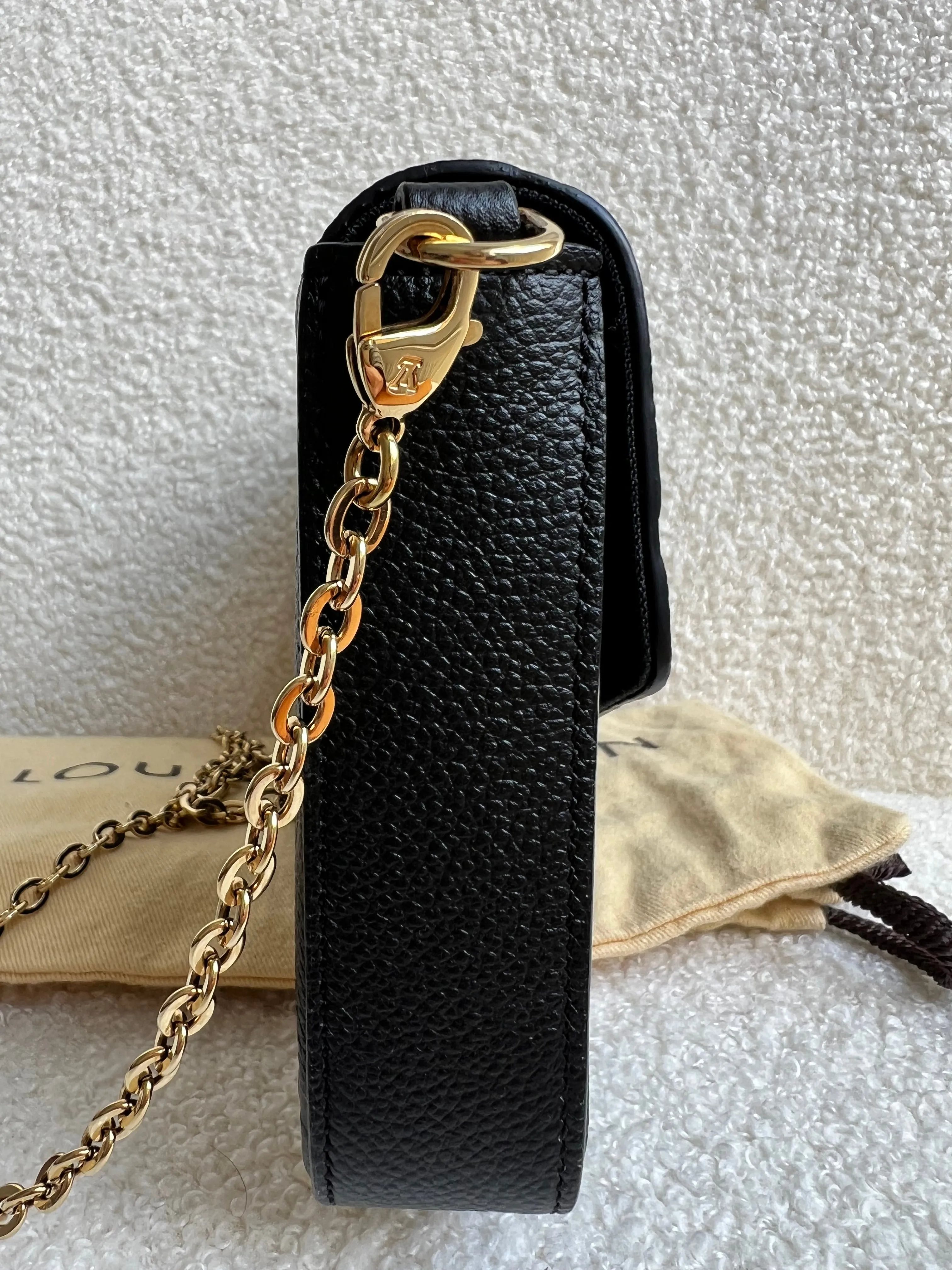 Louis Vuitton Felicie Pochette Black Empreinte (No inserts) (RRP £1160)