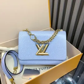 Louis Vuitton Twist Blue Two Way Bag Medium Size