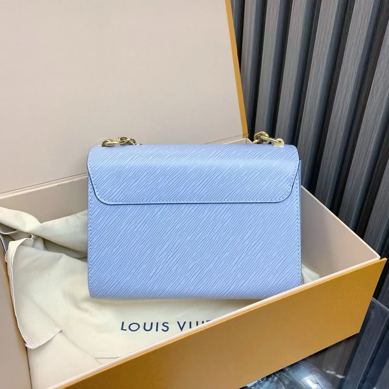 Louis Vuitton Twist Blue Two Way Bag Medium Size