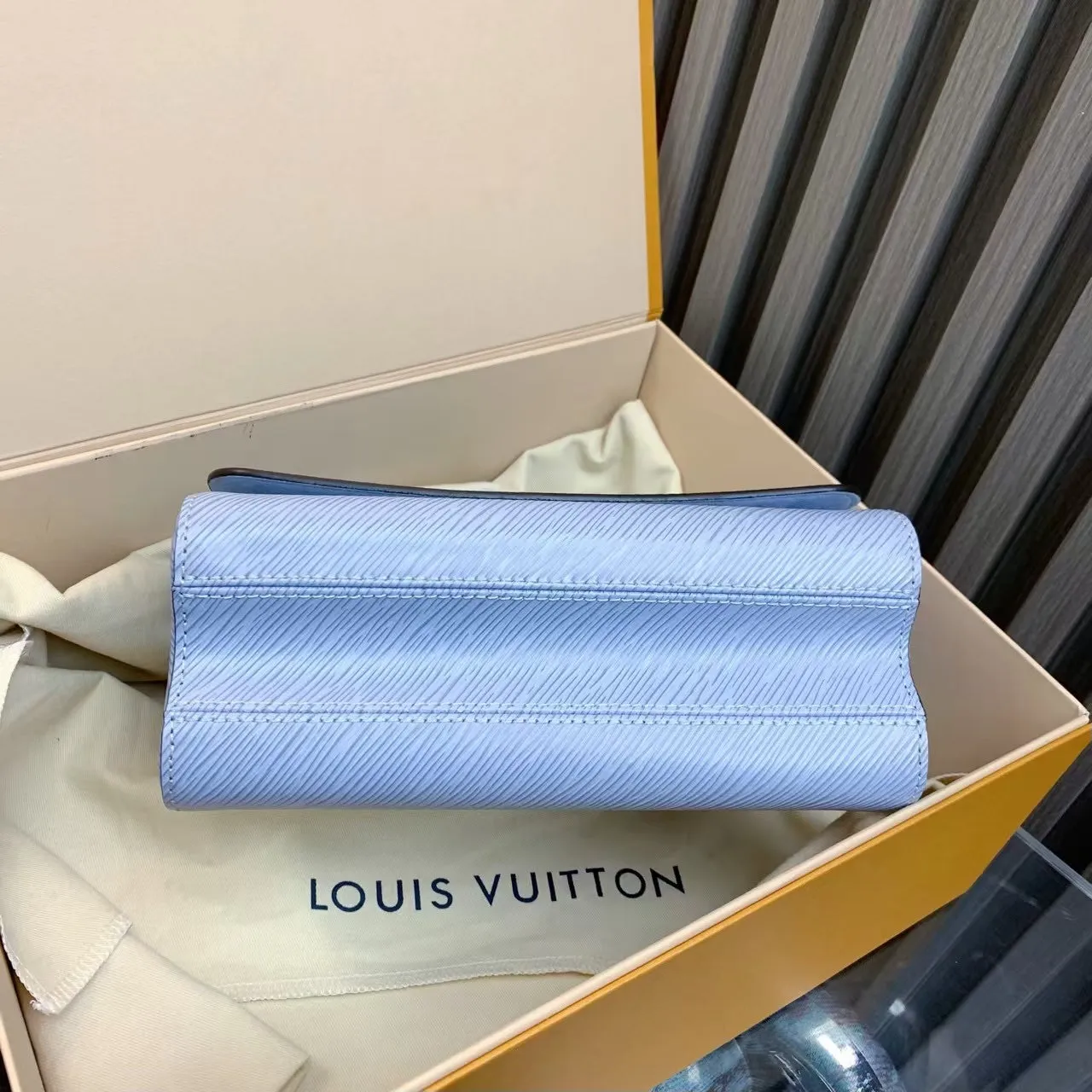 Louis Vuitton Twist Blue Two Way Bag Medium Size