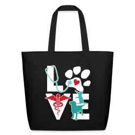 Love Veterinary cat and dog Eco-Friendly Cotton Tote