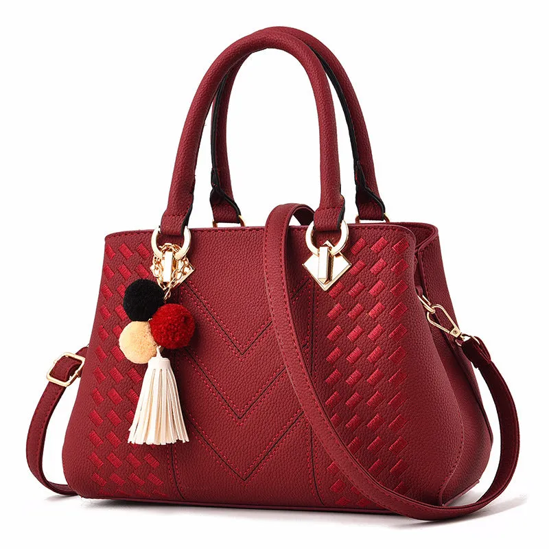 Luxe Haven Tote - Elegant Vegan Leather Bag
