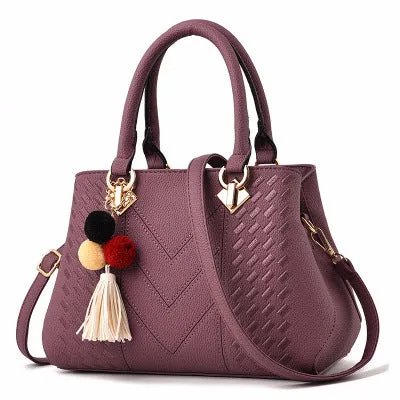 Luxe Haven Tote - Elegant Vegan Leather Bag