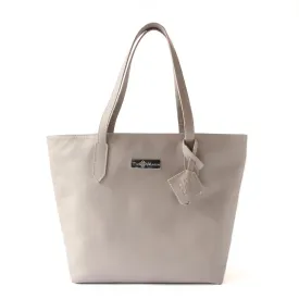 Martina Leather Tote - Grey
