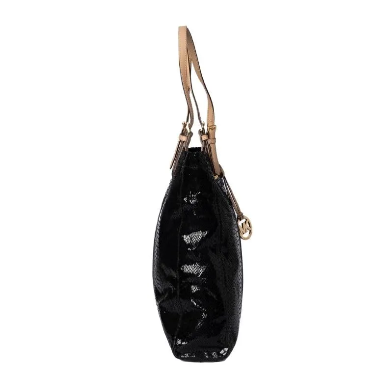 Michael Kors Jet Set Python Leather North South Tote