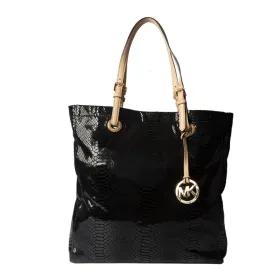 Michael Kors Jet Set Python Leather North South Tote