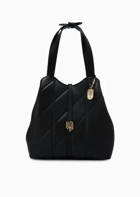 Monica Infinite Quilted XL Crossbody Bag - Black