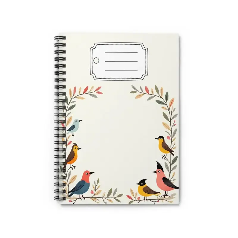 Nature Serenity Spiral Notebook for Bird Lovers