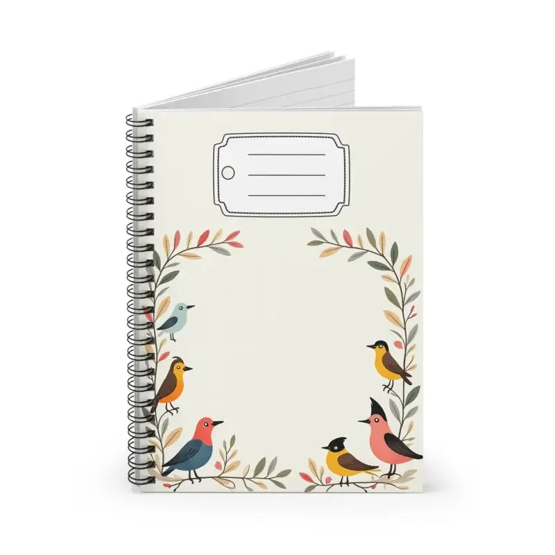 Nature Serenity Spiral Notebook for Bird Lovers