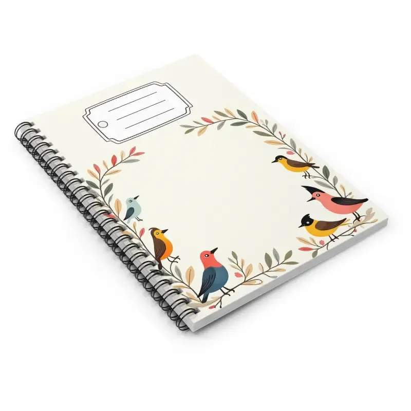 Nature Serenity Spiral Notebook for Bird Lovers