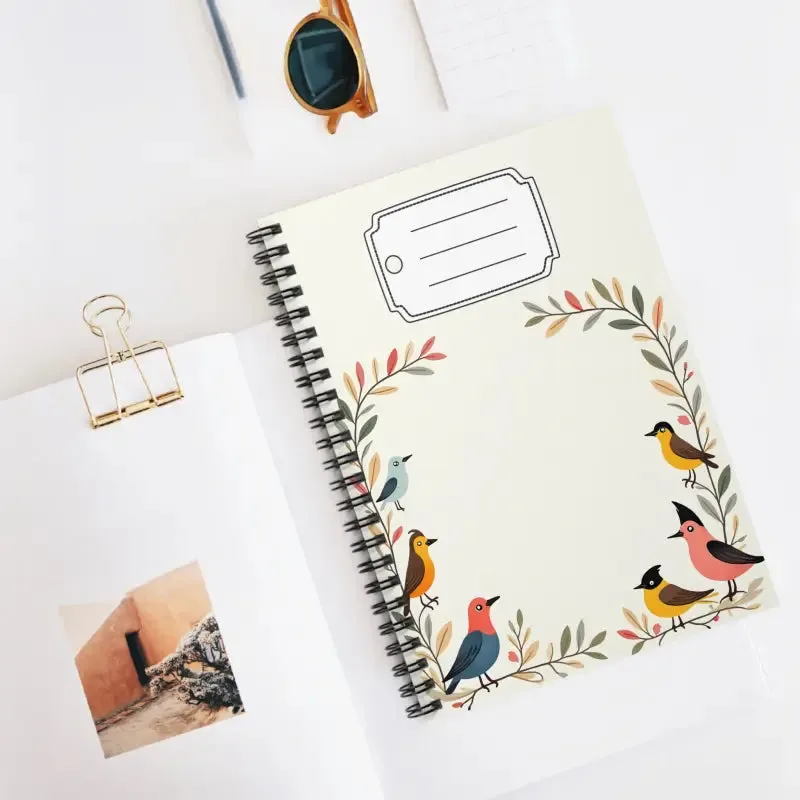 Nature Serenity Spiral Notebook for Bird Lovers