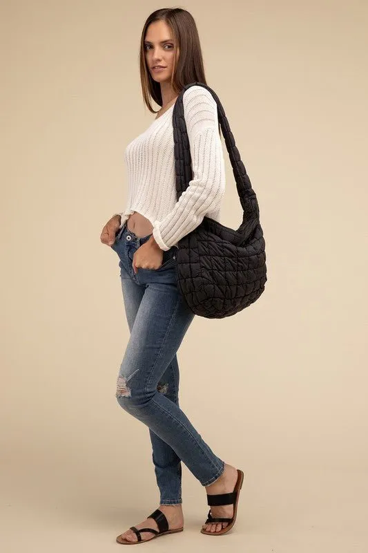 Quilted Puffer Tote Bag