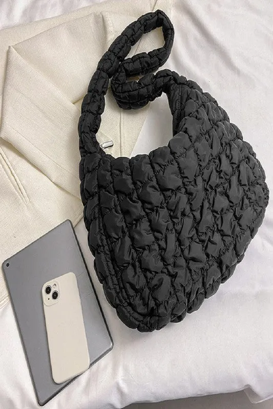 Quilted Puffer Tote Bag