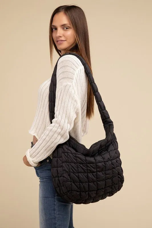 Quilted Puffer Tote Bag