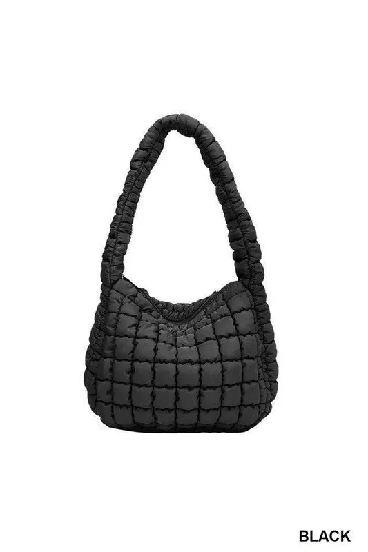 Quilted Puffer Tote Bag