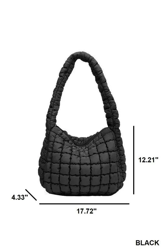 Quilted Puffer Tote Bag