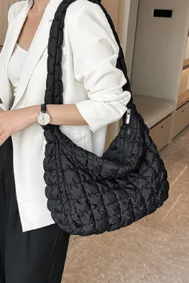 Quilted Puffer Tote Bag