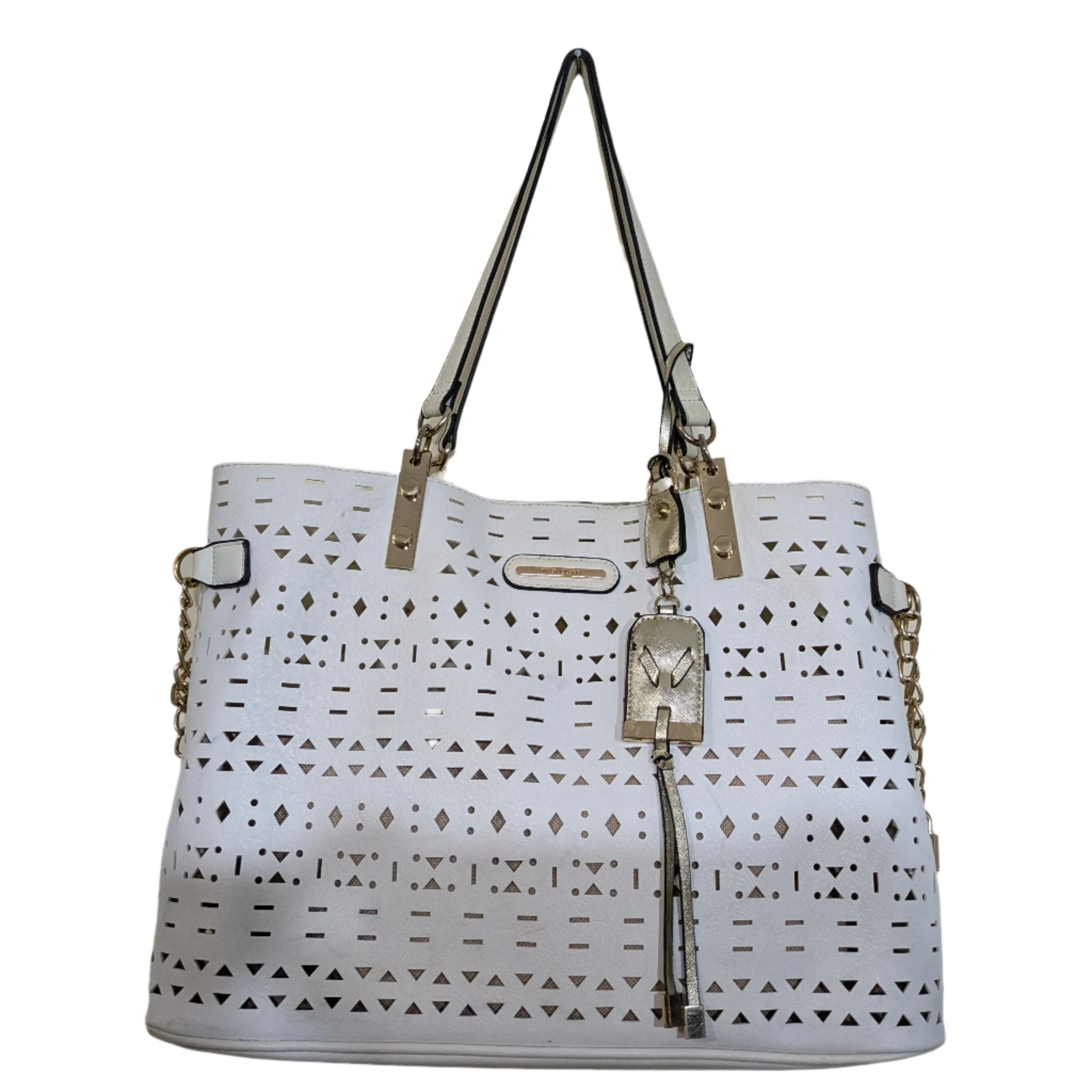 River Island Laser-Cut Beach Tote Bag
