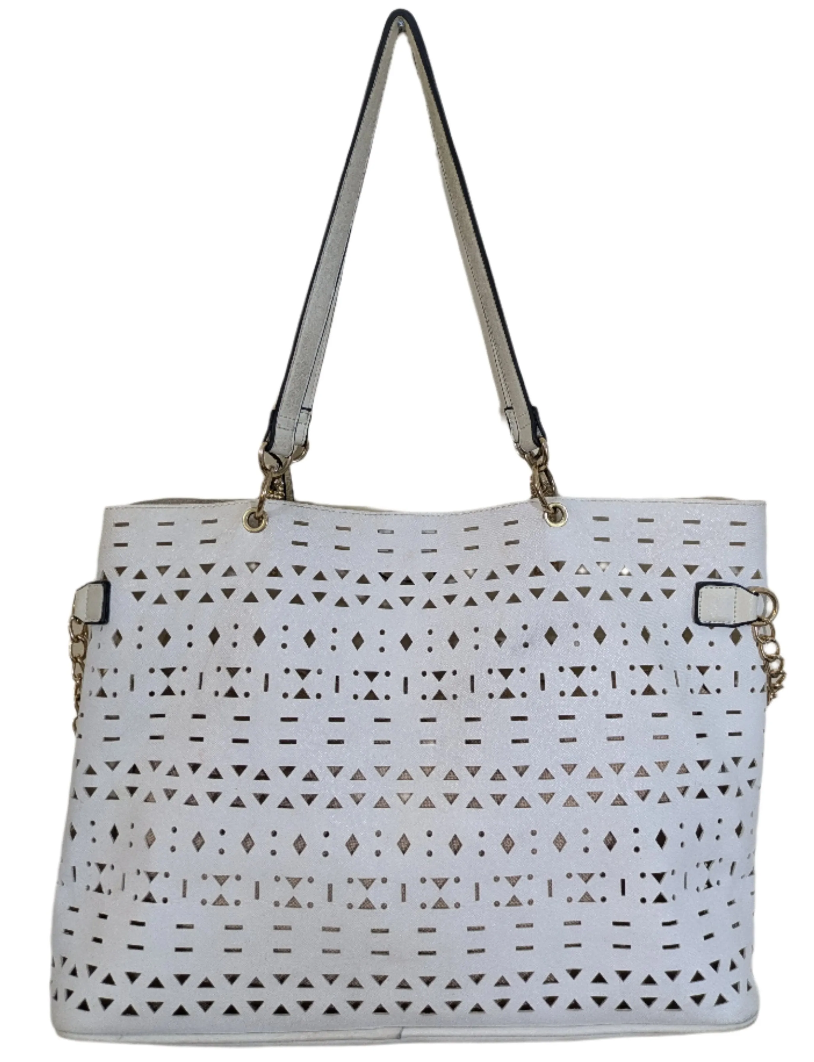 River Island Laser-Cut Beach Tote Bag