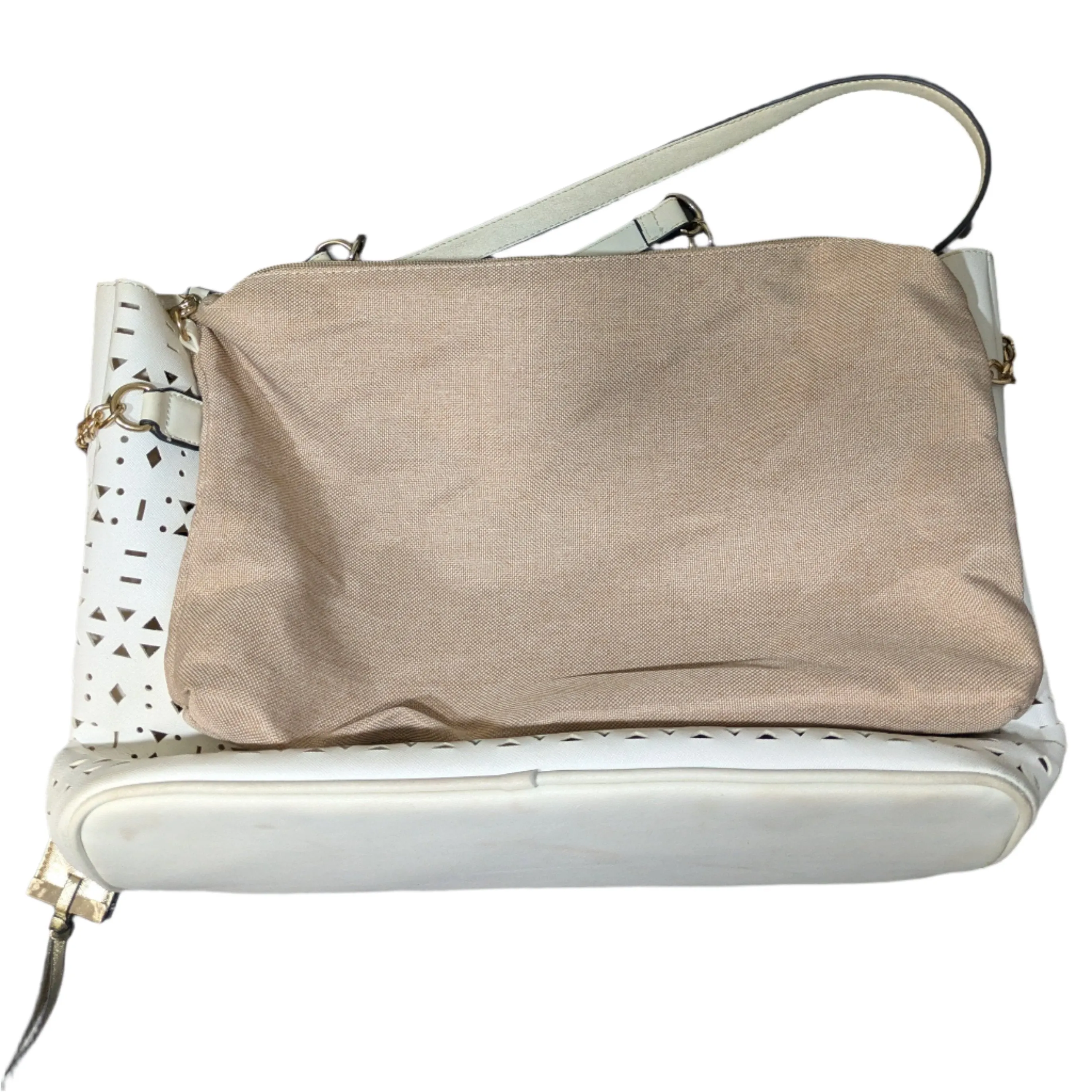 River Island Laser-Cut Beach Tote Bag