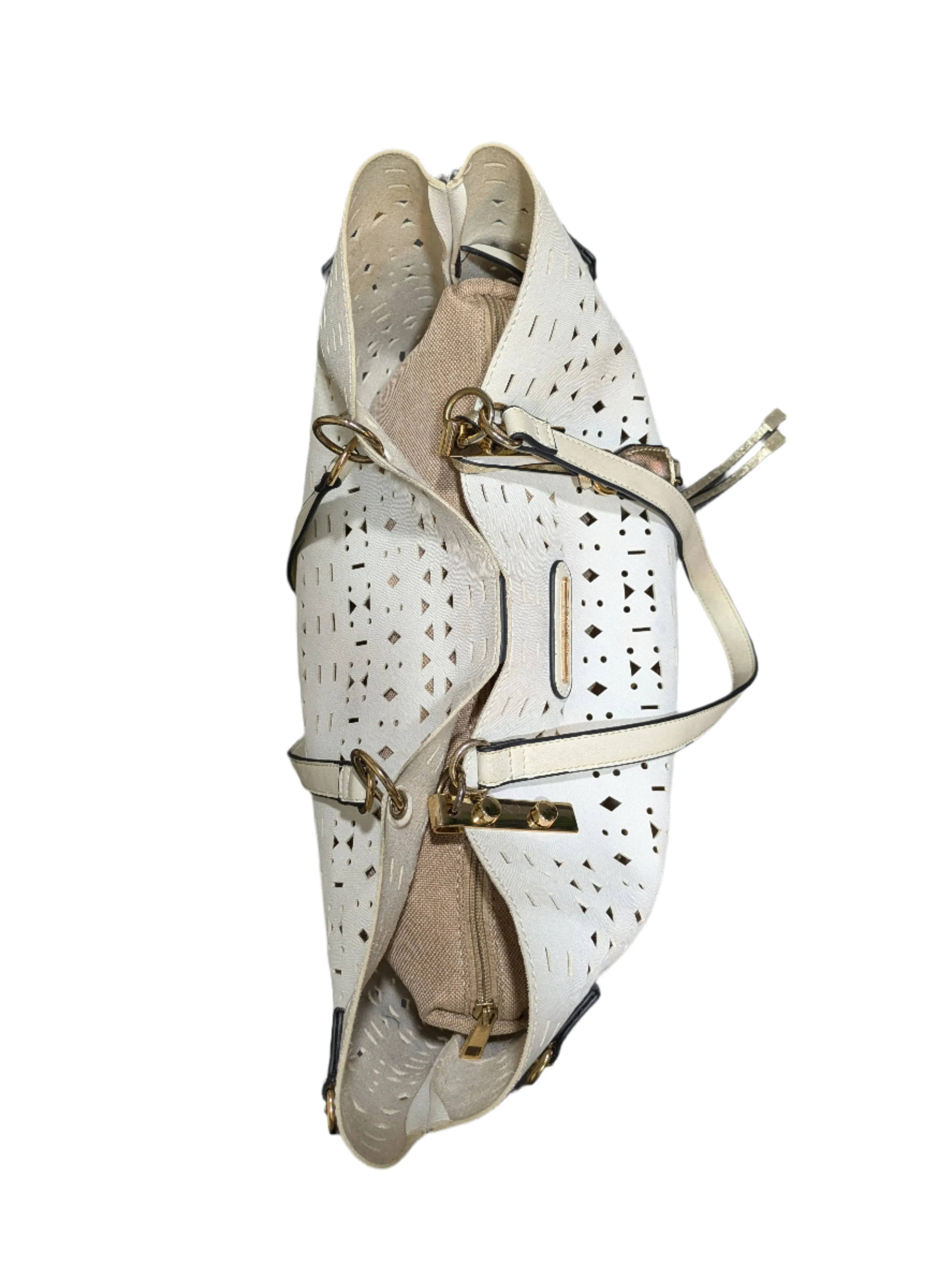 River Island Laser-Cut Beach Tote Bag