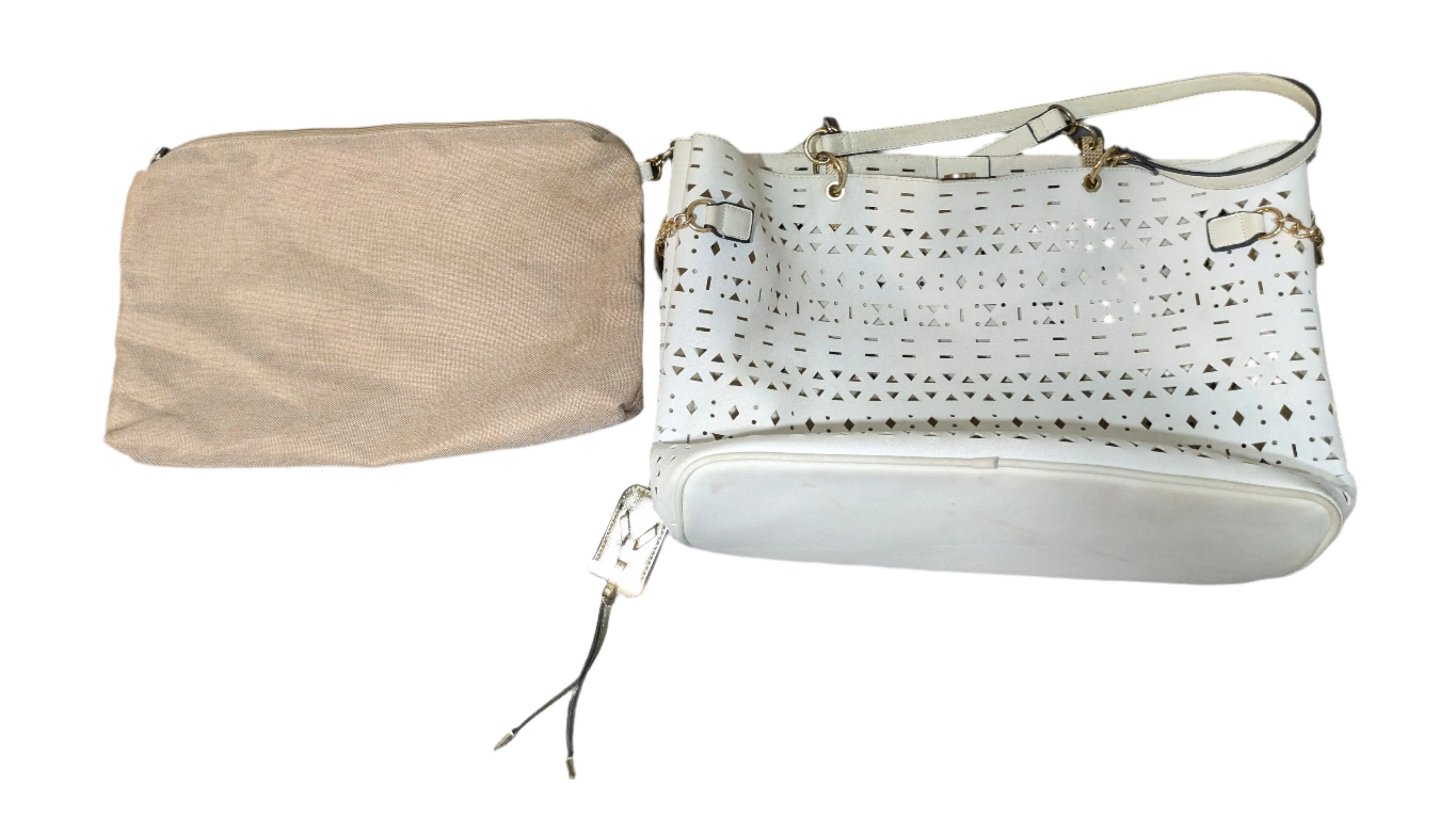 River Island Laser-Cut Beach Tote Bag