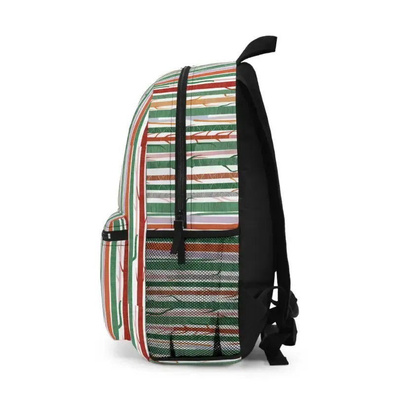 Roomy Durable Colorful Tree Trunks Backpack