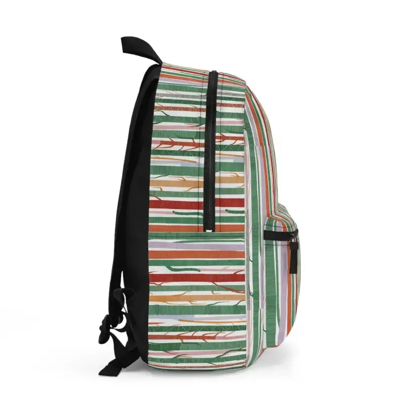 Roomy Durable Colorful Tree Trunks Backpack