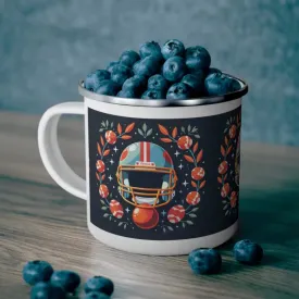 Score Big Super Football Enamel Camping Mug