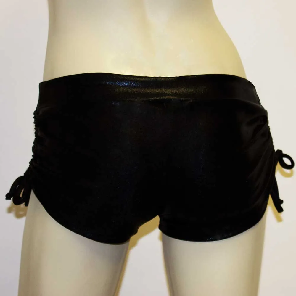Side Tie Short- Black Mystique
