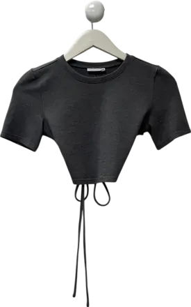 Sisters & Seekers Grey Coop Tie Crop In Rain UK 6