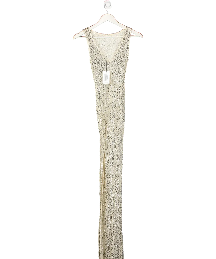 SLA the label Cream Dylan Dress UK XXS