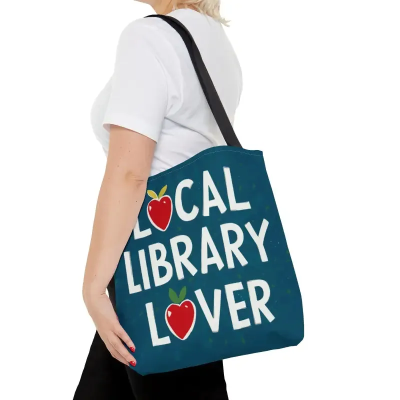 Sleek Black Tote Bag for Local Library and City Life