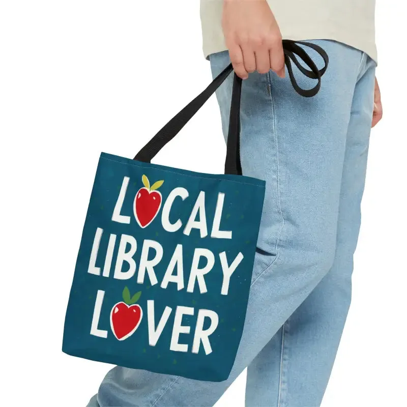 Sleek Black Tote Bag for Local Library and City Life