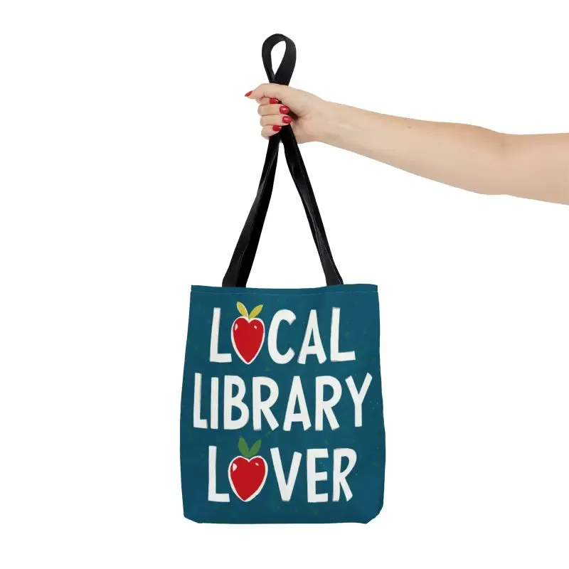 Sleek Black Tote Bag for Local Library and City Life