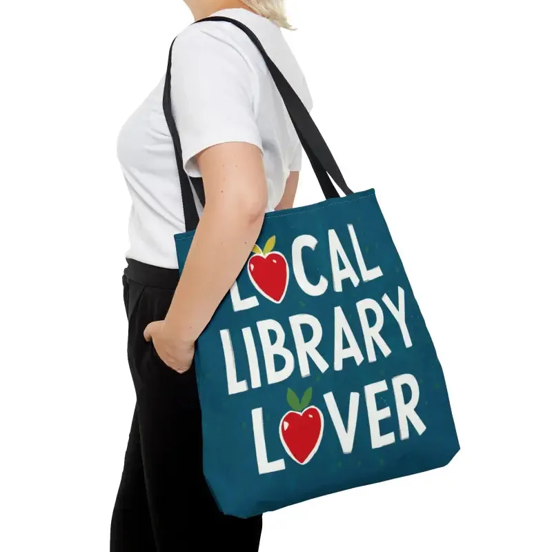 Sleek Black Tote Bag for Local Library and City Life