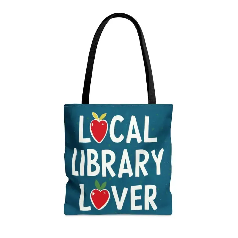 Sleek Black Tote Bag for Local Library and City Life
