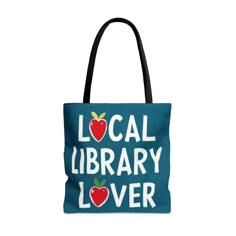 Sleek Black Tote Bag for Local Library and City Life